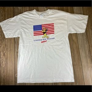 Rare NWOT DARE Program Lion America Themed Vintage Style T- Shirt Size: L Gildan